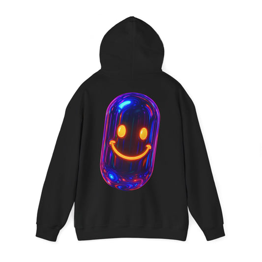 Festival Hoodie – Neon Pill Smiley