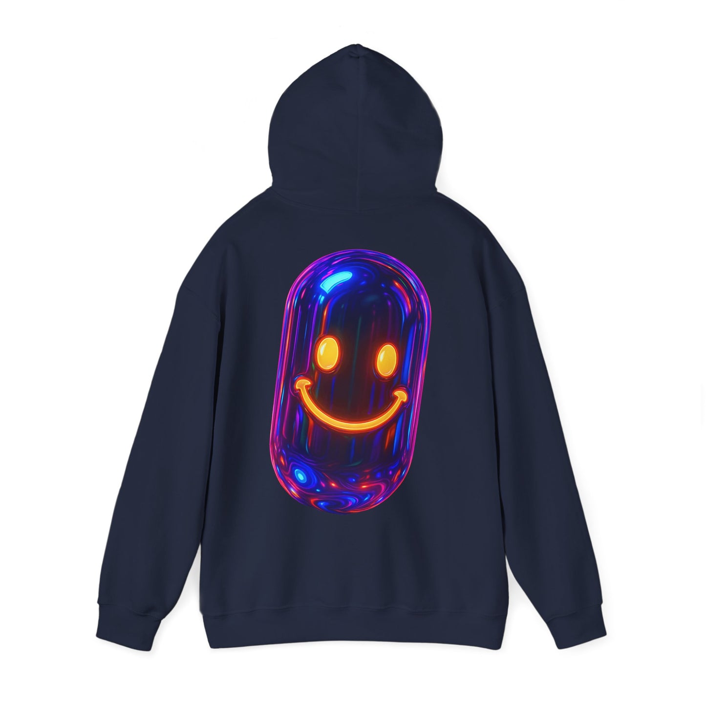 Festival Hoodie – Neon Pill Smiley