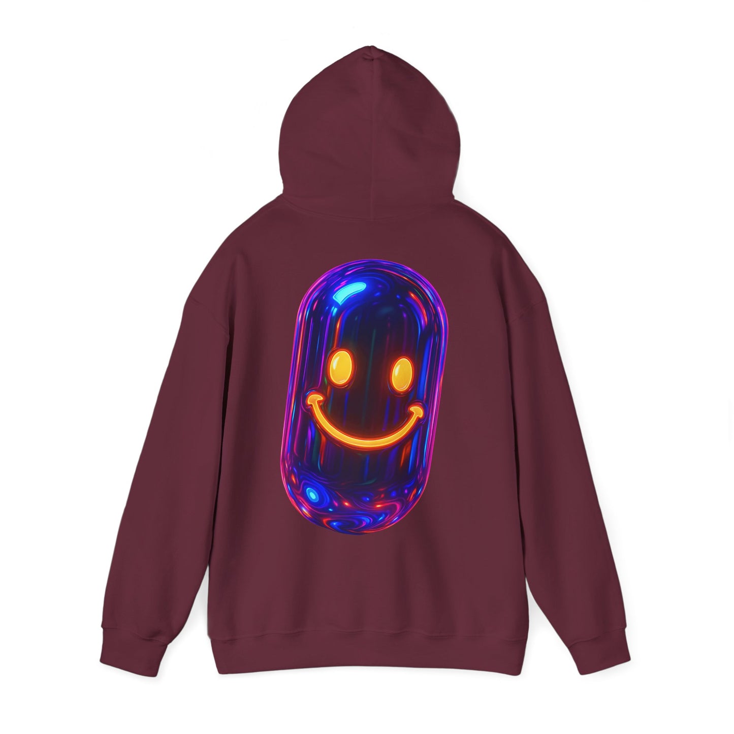 Festival Hoodie – Neon Pill Smiley
